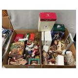 Box Lot Of Christmas Decorations, Ornaments