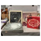 Anchor Hocking Cake Dome, Christmas Platters