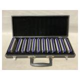 (10) Merano Blues/Folk Harmonicas In Case