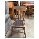 Painted Plank Bottom Chair