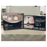 Unused Hampton Bay Pendant Light, 2-Light Vanity