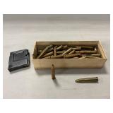 (56) Rounds Of .22 Hornet Ammo, Clip