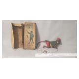 Vintage Lehmann "Tom" Climbing Monkey Tin Toy w/