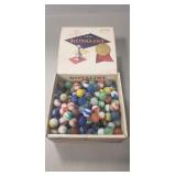 Cigar Box Of Assorted Marbles