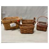 (4) Longaberger Baskets