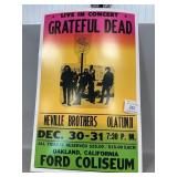 Vintage-Style Grateful Dead Concert Poster