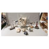 Tray Lot Of Assorted Decorative Seaside Items