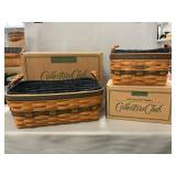 (2) Longaberger Baskets With Original Boxes