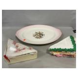 (40) Vintage Handkerchiefs, Homer Storage Box,