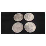 (4) U.S. Eisenhower Bicentennial One Dollar Coins