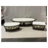 Temp-Tations Serving Dishes With Lids, Stands