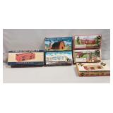 (6) Assorted Vintage Plasticville Buildings