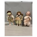(3) Porcelain Dolls