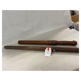 Pair Of Wooden Batons