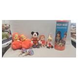 Tray Lot Of Assorted Vintage Toys, Stuffed