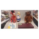 Tray Lot Of Assorted Vintage Games, Stuffed