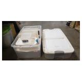 (10) Assorted Plastic Storage Containers w/ Lids