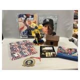 Paper-Mache Clown, Sports Magazines, Postcards,