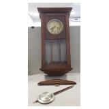 (1) Vintage Wall Clock (No Key)
