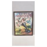 (1) Framed "Edison Photograph" Advertising Print