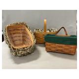 (3) Longaberger Baskets