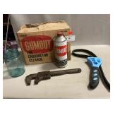 Box With (6) Cans Of Gumout, Craftsman Pipe