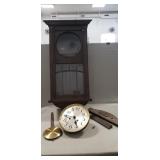 (1) Vintage Wall Clock (Needs Repairs/No Key)