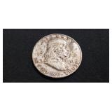 (1) U.S. Silver 1951 Benjamin Franklin Half