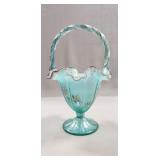 (1) Vintage Fenton Basket (11" Tall)