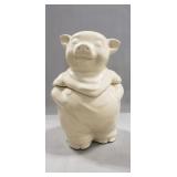 (1) Vintage Ceramic "Smiley Pig" Cookie Jar