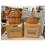 Pair Of Longaberger Baskets With Original Boxes