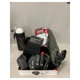 Lot With Golfing Gloves, Towel, Club Covers,