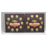 (2) "SUNOCO" Millennium Coin Series Sets