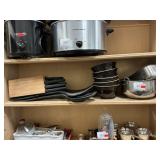 Shelf Lot With Knife Block, Fork & Spoon Wall