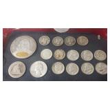 (14) Assorted Silver U.S. Coins & (1)