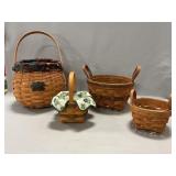 (4) Longaberger Baskets