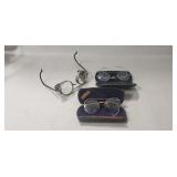 (3) Vintage Pair Of Eyeglasses