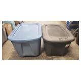 (2) Plastic Storage Containers w/ Lids
