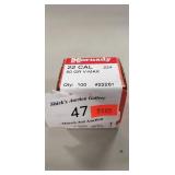 (1) Box Of 22 Cal .224" Bullets (100