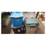 (3) Plastic Storage Containers w/ Lids