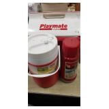 (1) Igloo Playmate Cooler, (1) Coleman One Gallon
