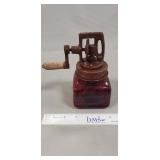 (1) Butter Churn w/ Red Glass Jar