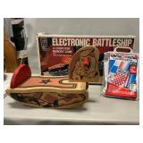 Electronic Battleship, Wooden Rocking Horse, Game