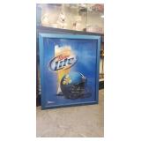 (1) Framed "Miller Lite" Beer Advertising Print