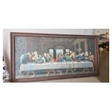 (1) Framed Painting "Last Supper" (34"ï¿½17")