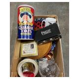 Box Lot With Glassware, Kitchen Utensils, Home