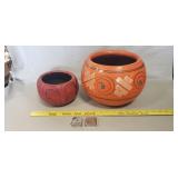 (2) Vintage Pottery Bowls & (2) Vintage Tape