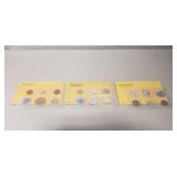 (3) U.S. Proof Coin Sets (1962, 1963 & 1964/Dime,