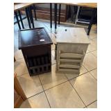 (2) Magazine Rack Side Tables