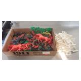 Tray Lot Of Assorted Childrens Plastic Toys